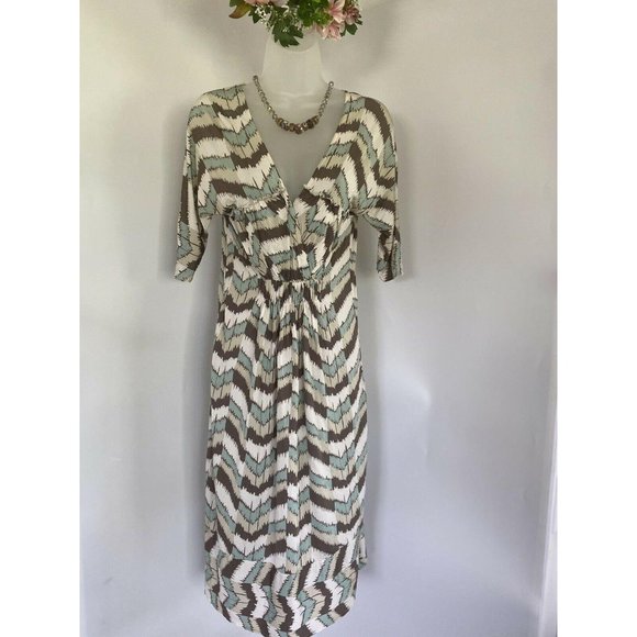 Vintage‎ BCBG Maxazria M Retro Abstract Print Dress - Picture 1 of 12
